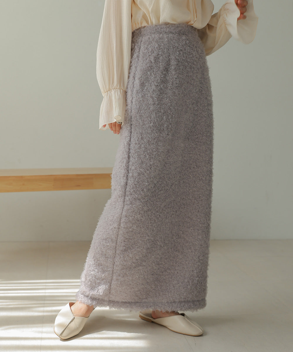 TWIRL FUR I-LINE SKIRT