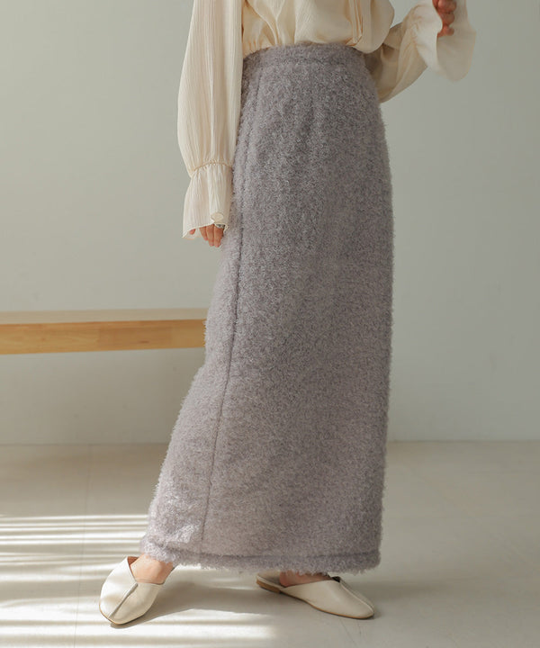 TWIRL FUR I-LINE SKIRT