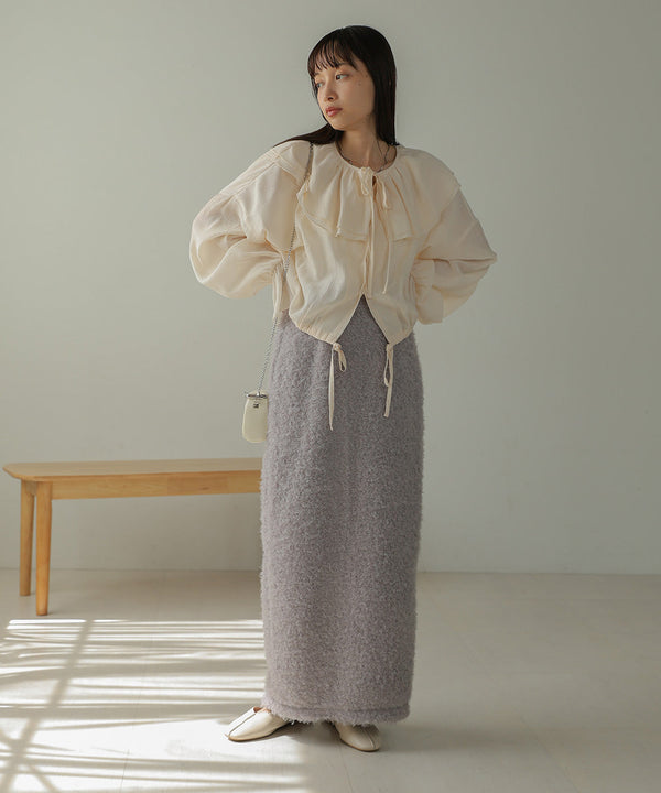 TWIRL FUR I-LINE SKIRT