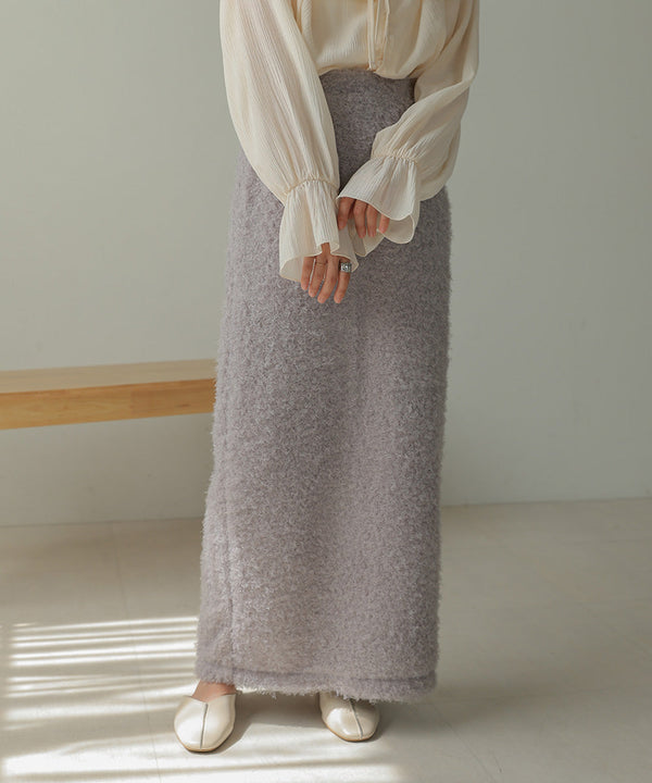 TWIRL FUR I-LINE SKIRT