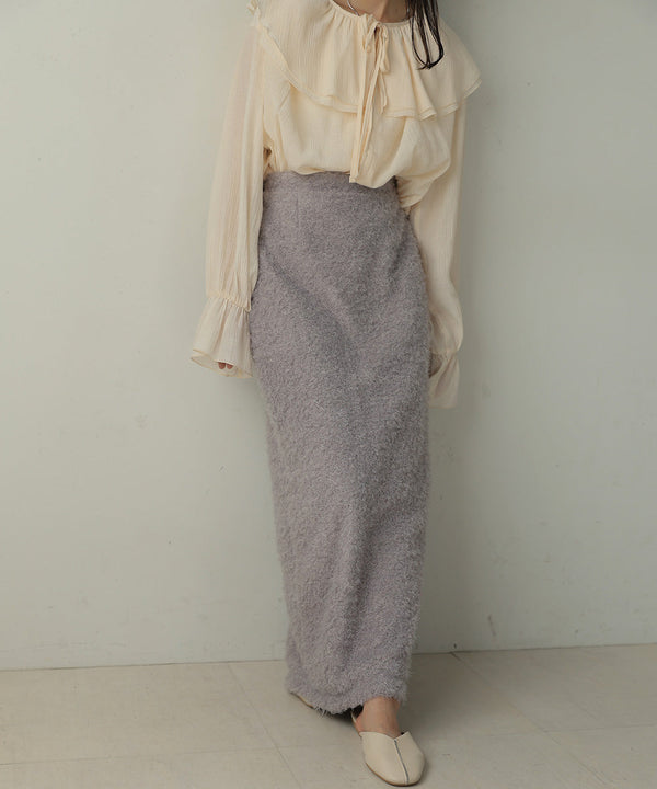 TWIRL FUR I-LINE SKIRT