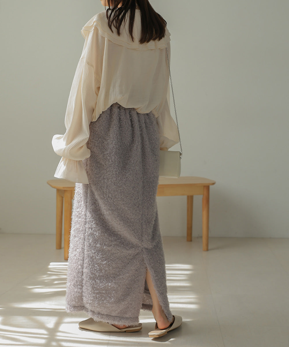 TWIRL FUR I-LINE SKIRT