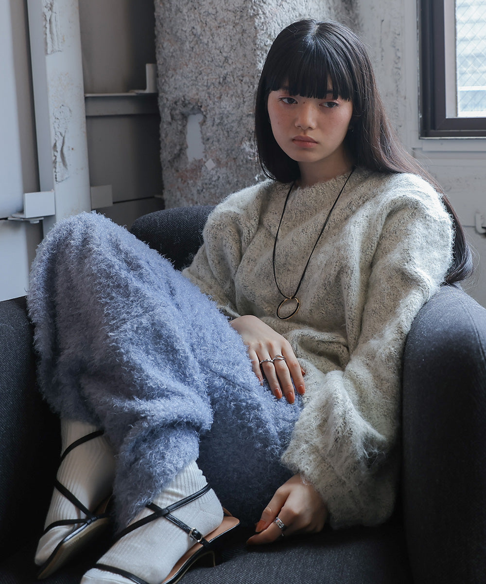 TWIRL FUR I-LINE SKIRT