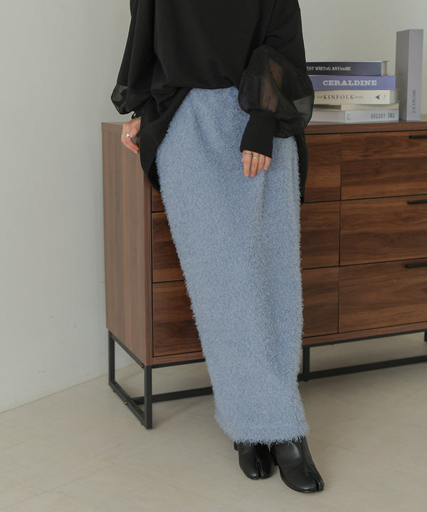 TWIRL FUR I-LINE SKIRT