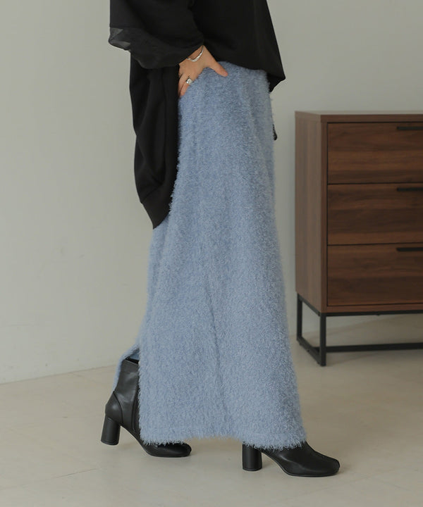 TWIRL FUR I-LINE SKIRT