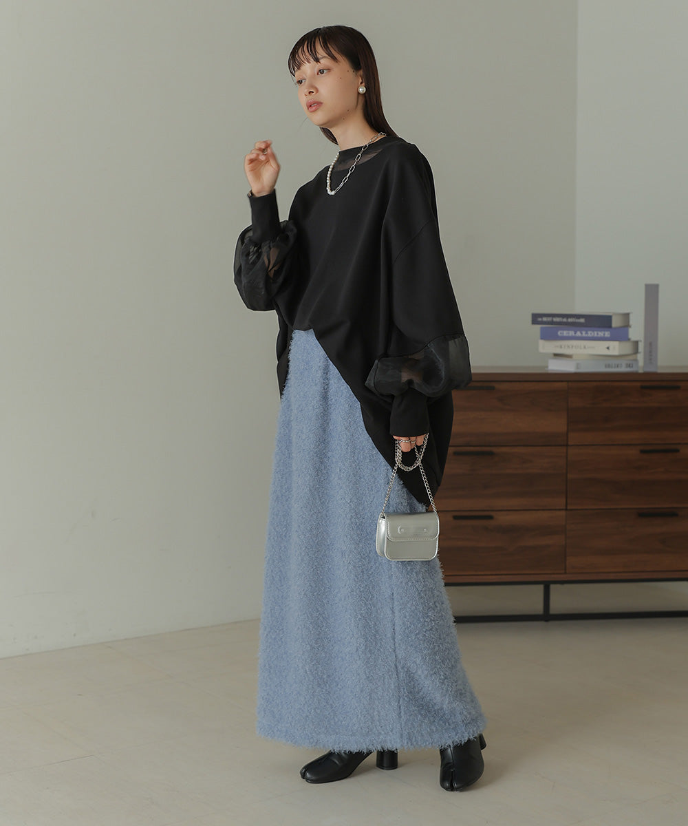 TWIRL FUR I-LINE SKIRT