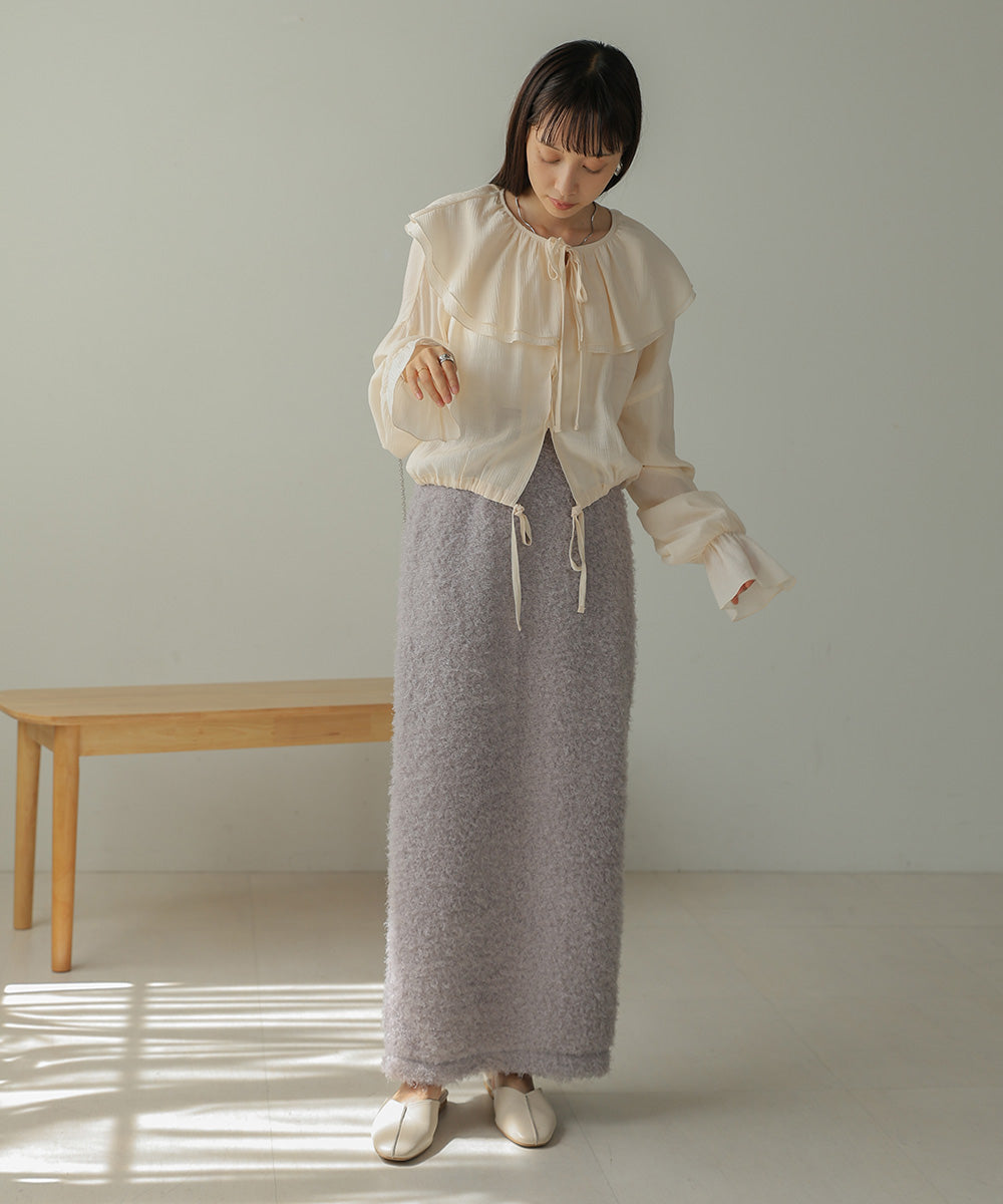 TWIRL FUR I-LINE SKIRT