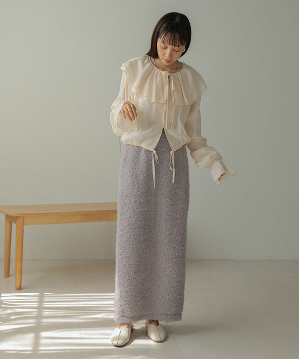 TWIRL FUR I-LINE SKIRT