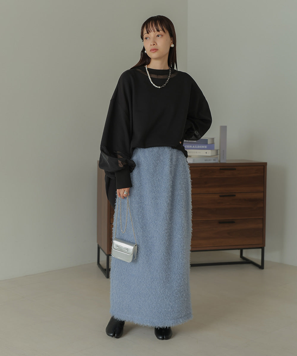 TWIRL FUR I-LINE SKIRT