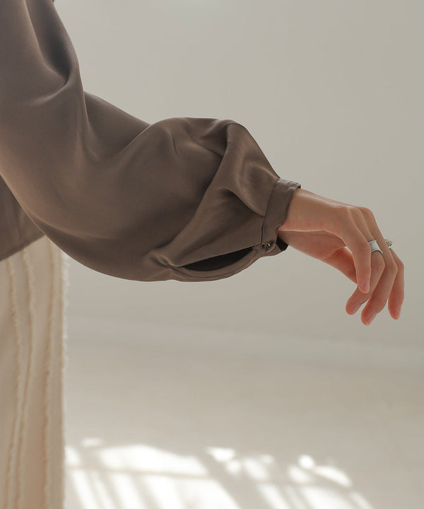 WAIST TUCK PEPLUM BLOUSE