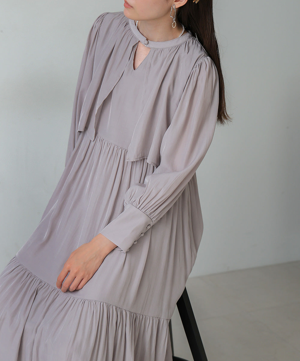 CAPELIKE TIERED ONEPIECE CAPELIKE TIERED ONEPIECE