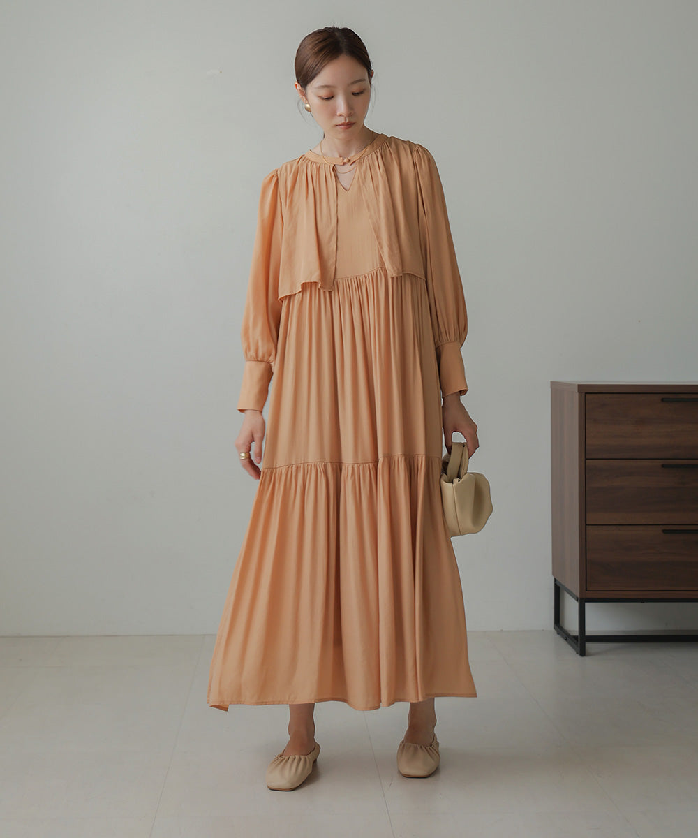 CAPELIKE TIERED ONEPIECE