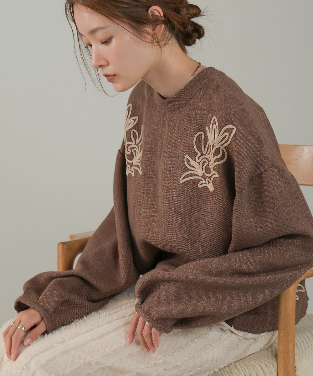 Bab 前後２ＷＡＹ刺繍ブラウス