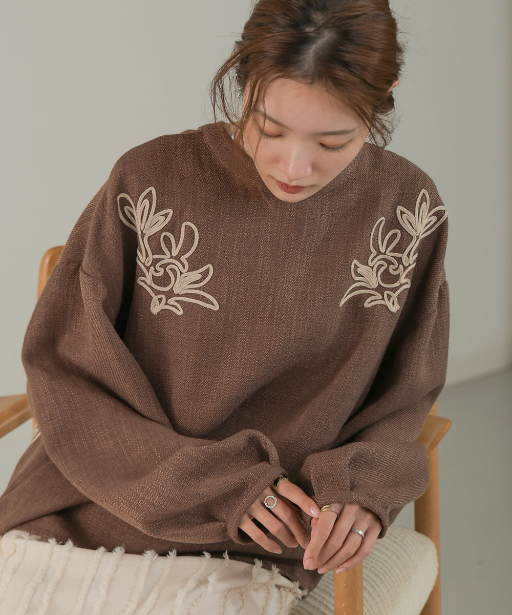 Bab 前後２ＷＡＹ刺繍ブラウス