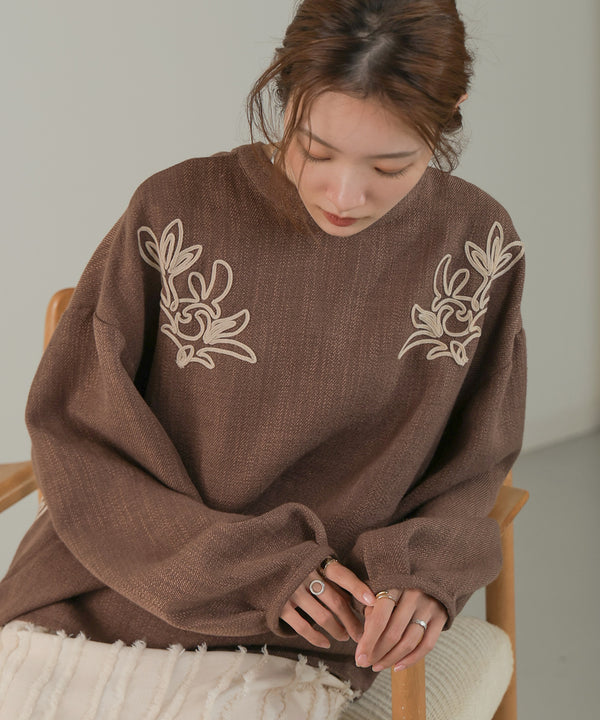 Bab 前後２ＷＡＹ刺繍ブラウス