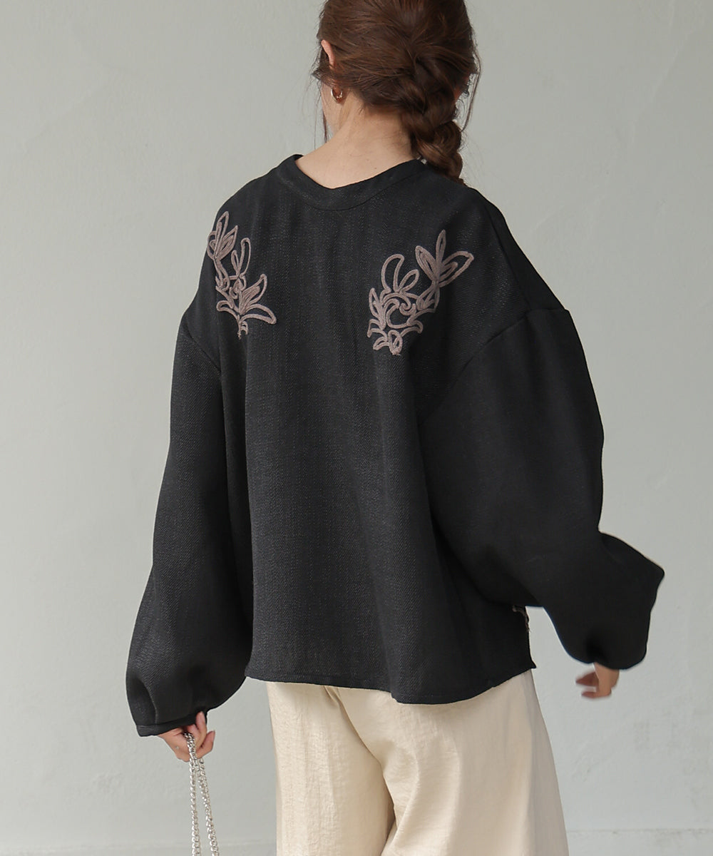Bab 前後２ＷＡＹ刺繍ブラウス