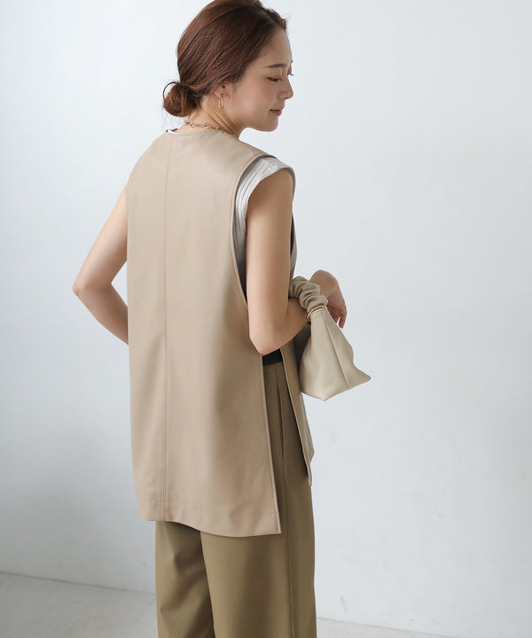 [LOOK掲載]エコレザーベスト