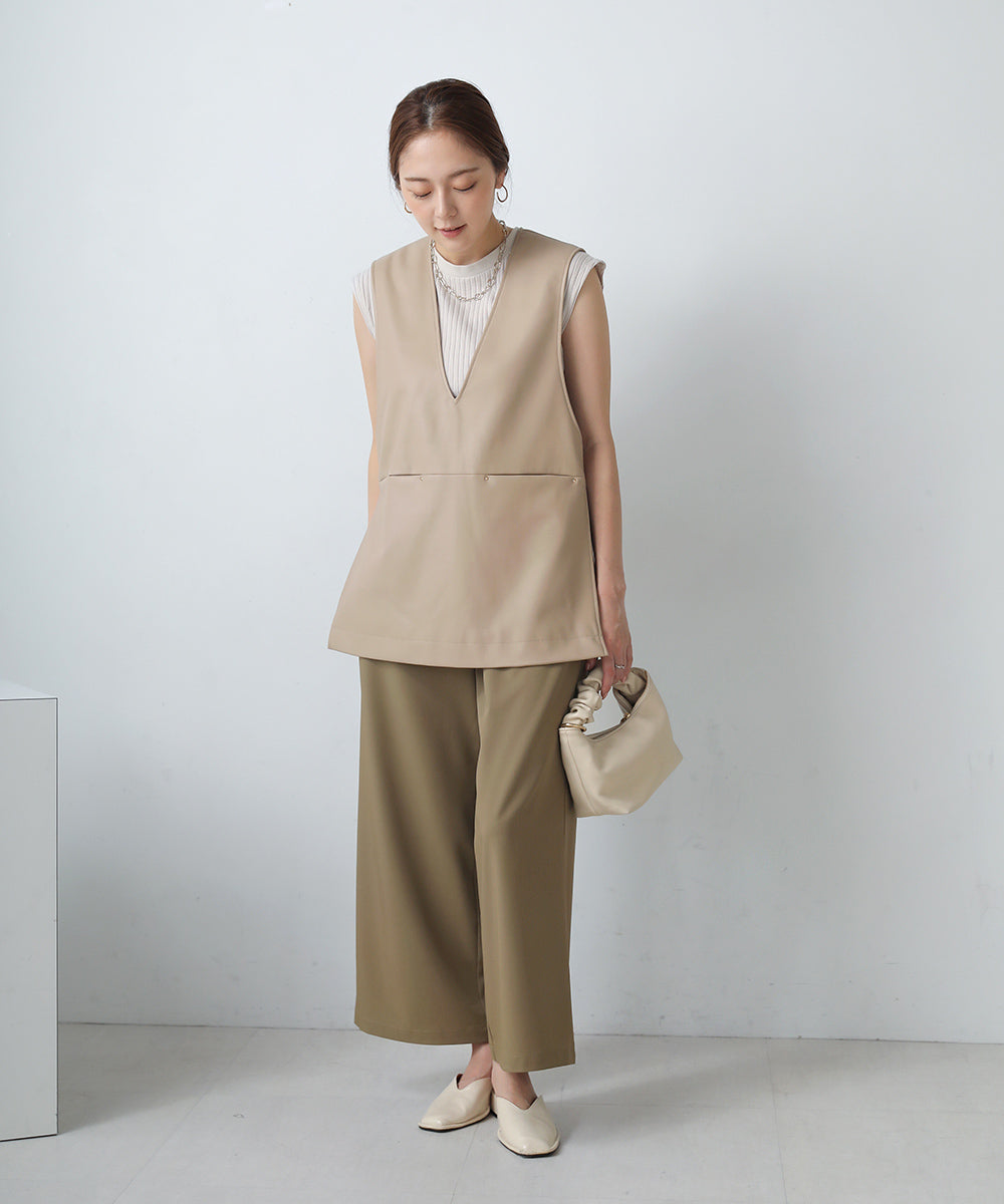 LOOK掲載]エコレザーベスト