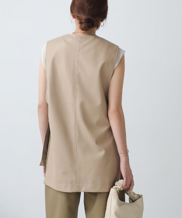 [LOOK掲載]エコレザーベスト