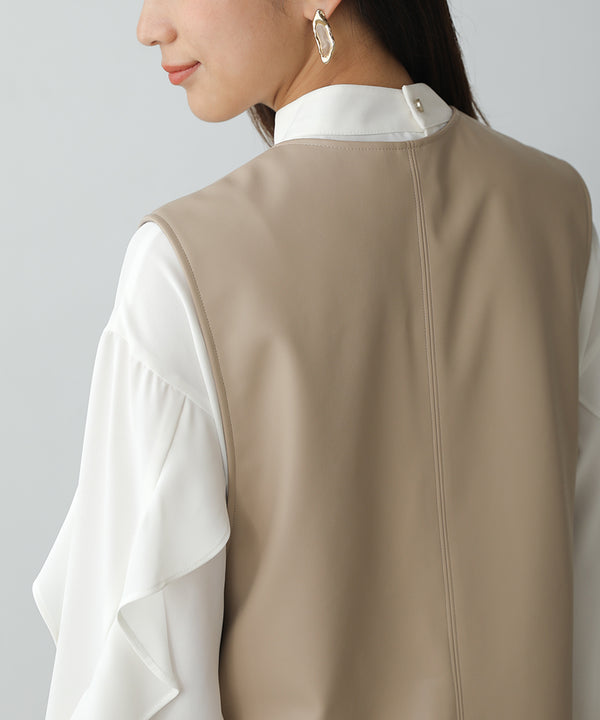 [LOOK掲載]エコレザーベスト