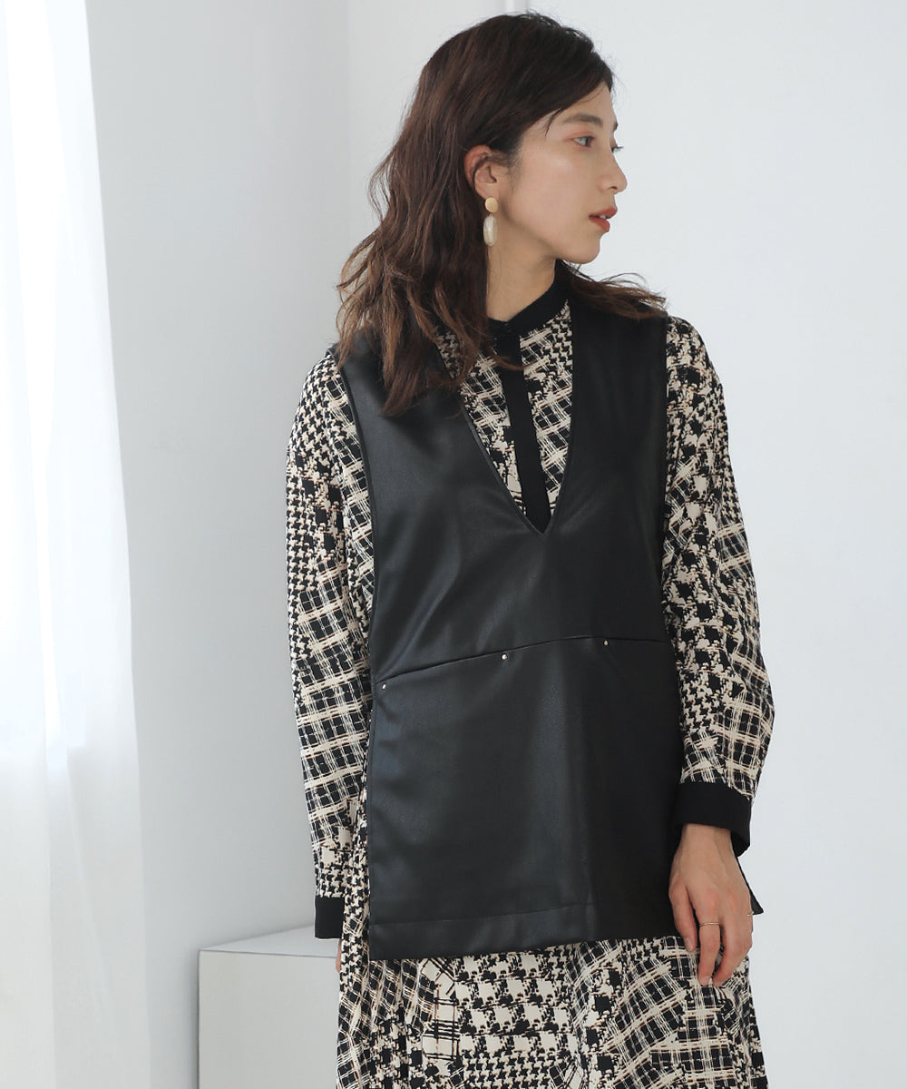 [LOOK掲載]エコレザーベスト