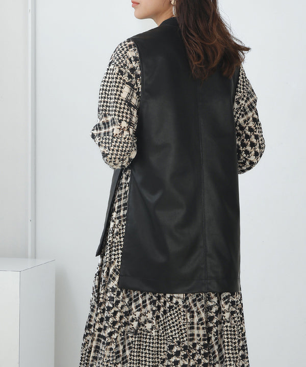 [LOOK掲載]エコレザーベスト