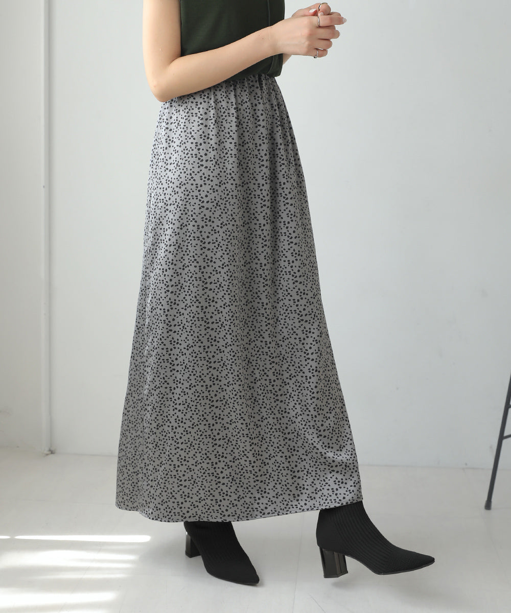 アイラントアンゴラシルク混 個性的スカート アニマルモチーフ 高品質  