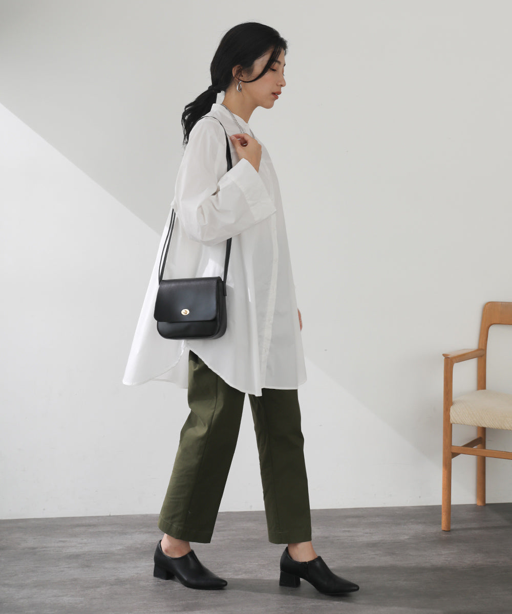 [LOOK掲載]タックスリーブシャツチュニック