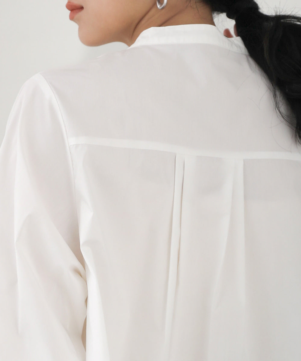 [LOOK掲載]タックスリーブシャツチュニック