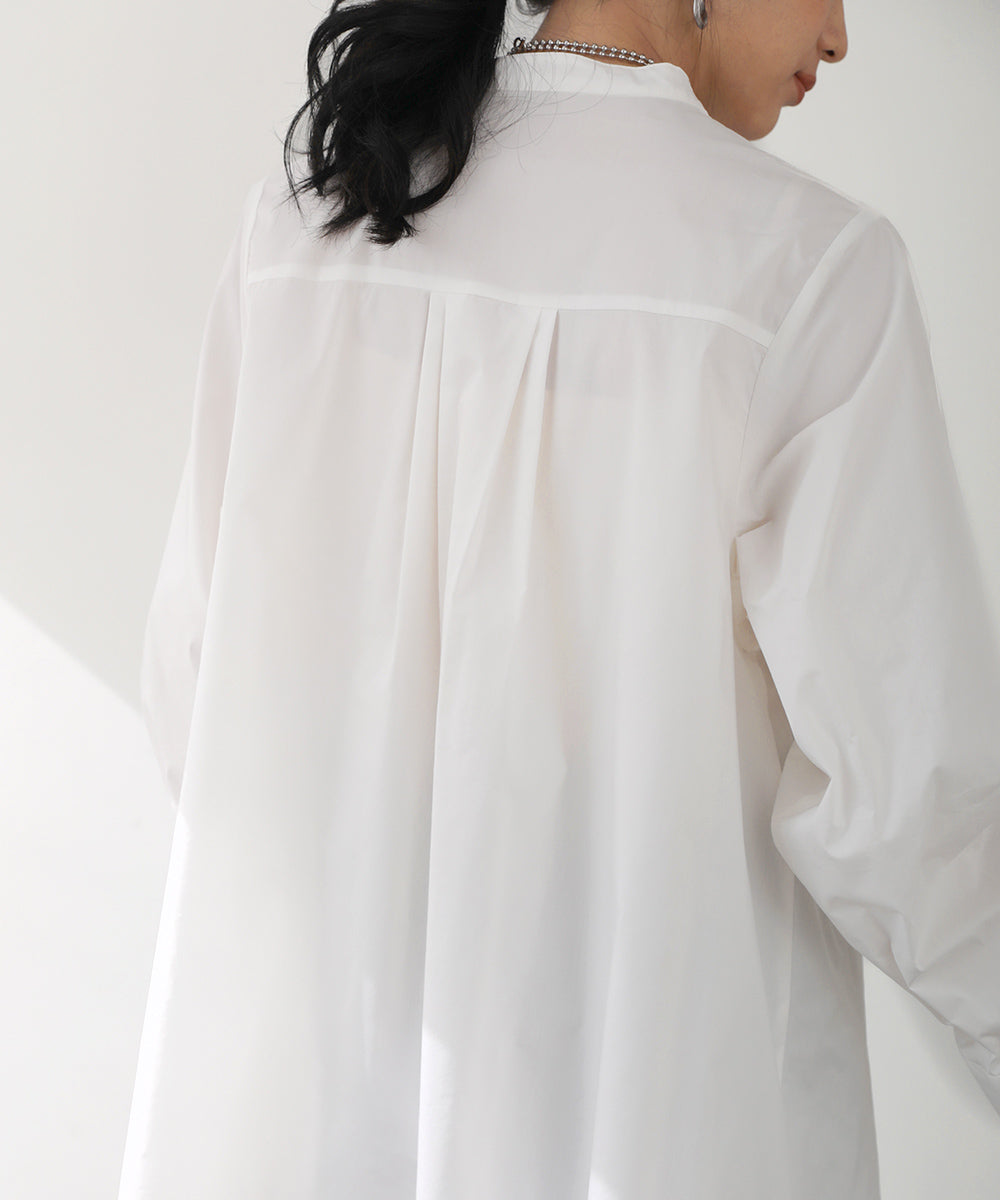 [LOOK掲載]タックスリーブシャツチュニック