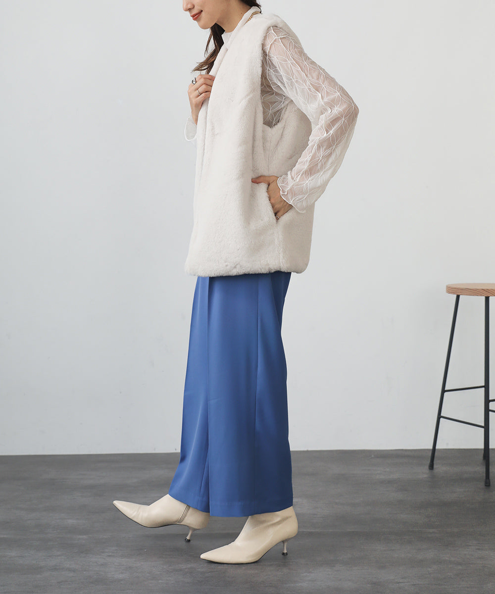 [LOOK掲載]ストレートカラーパンツ