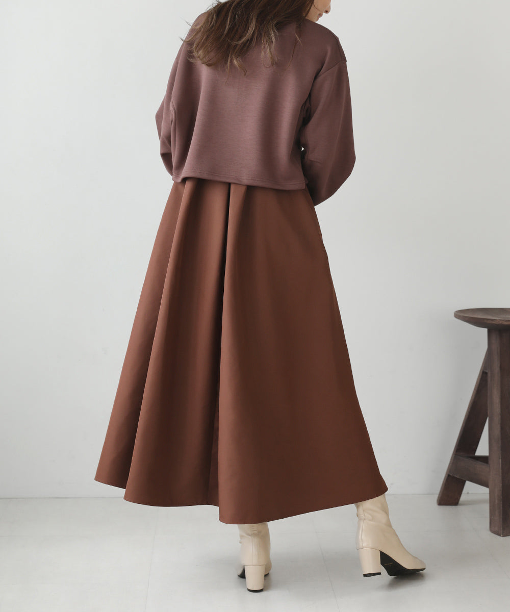 2024新商品 WEB限定]ハーフジッププルオーバーセットワンピース 着せ替え服・アウトフィット