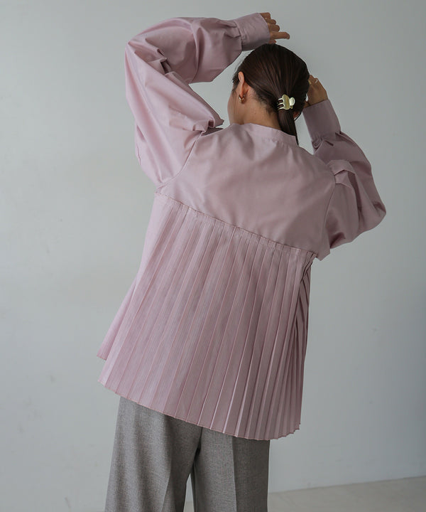 ボリュームスリーブプリーツブラウス
