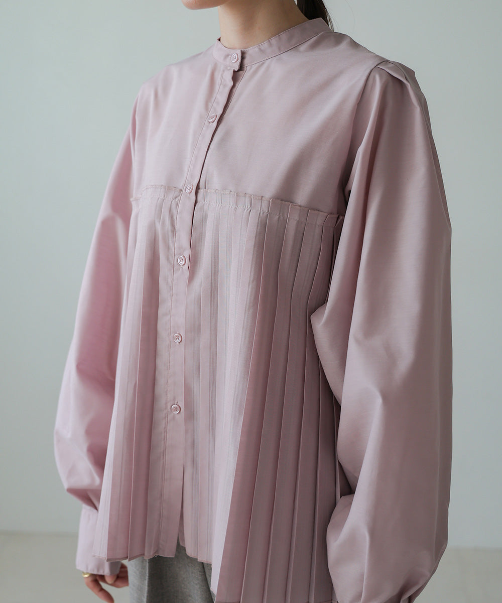 ボリュームスリーブプリーツブラウス