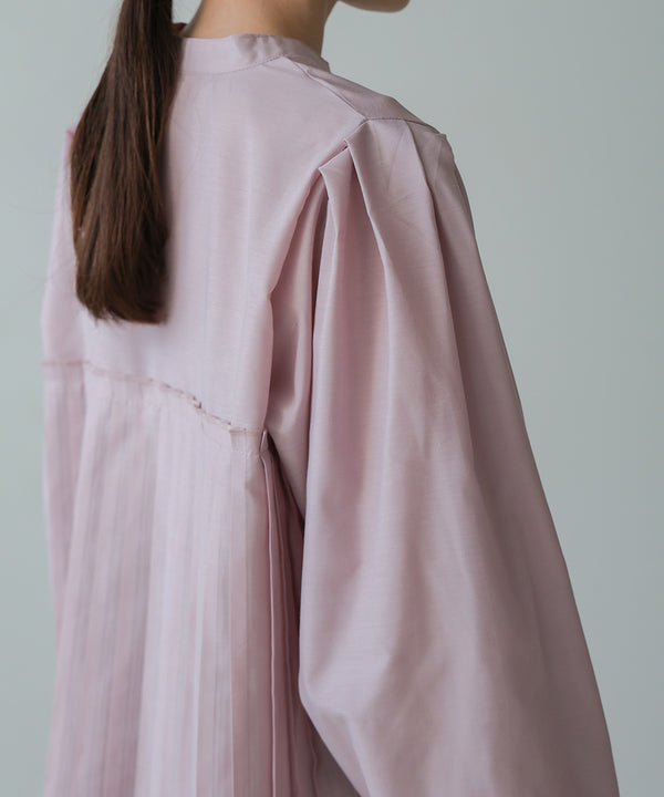 ボリュームスリーブプリーツブラウス