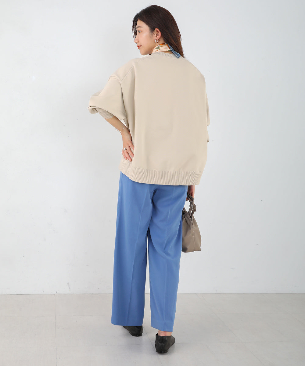 [WEB限定]きれいスウェットニットプルオーバー