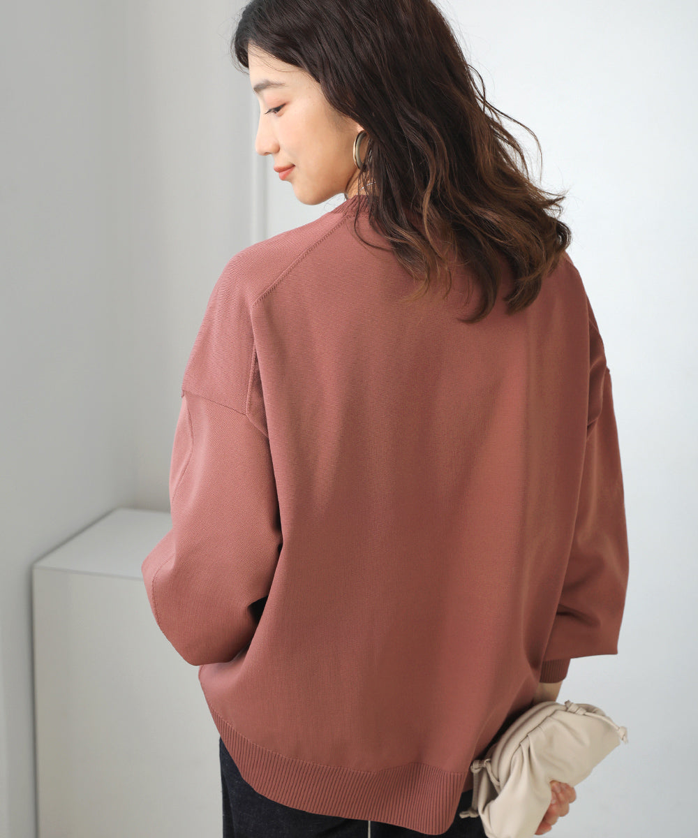 [WEB限定]きれいスウェットニットプルオーバー