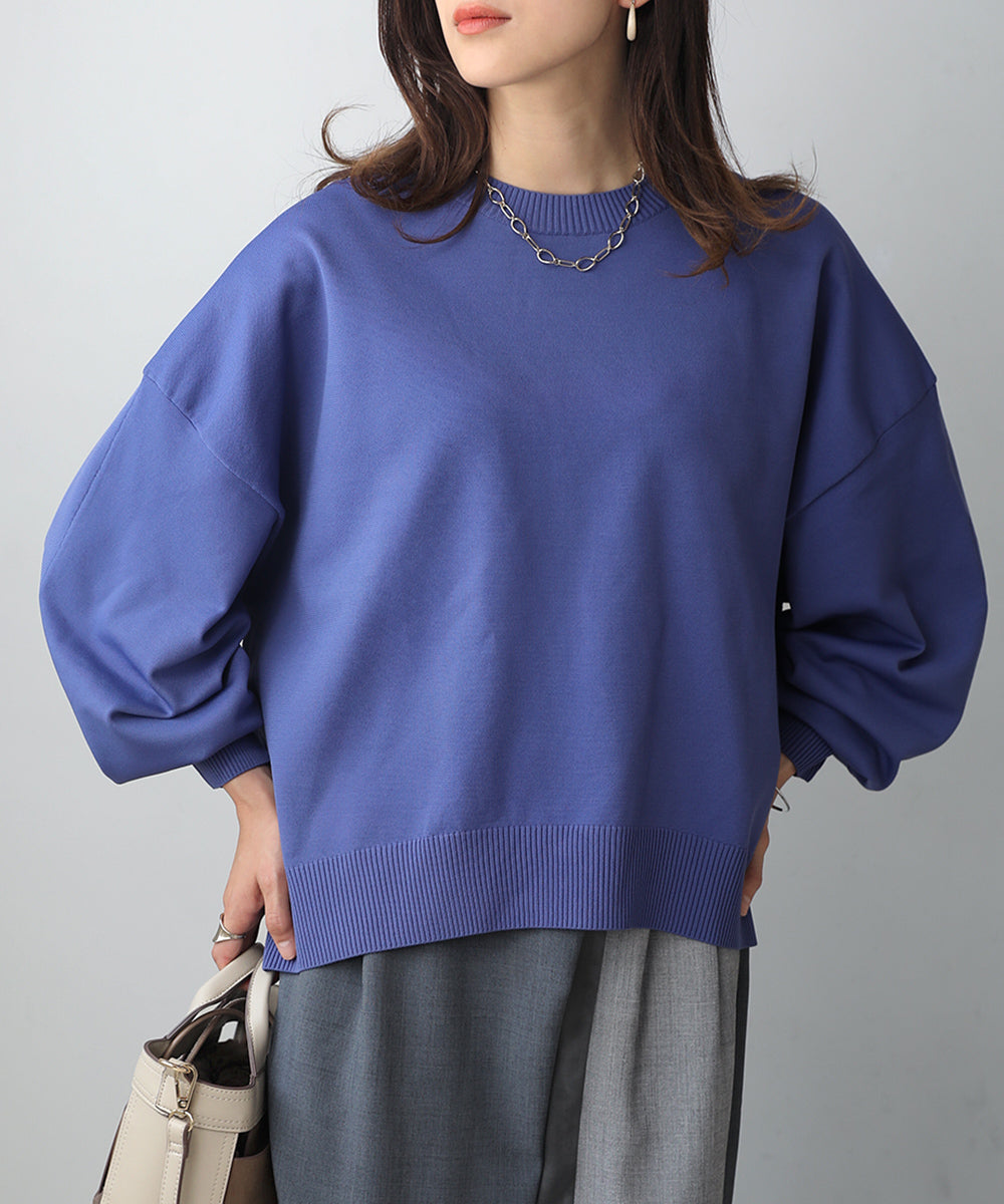 [WEB限定]きれいスウェットニットプルオーバー