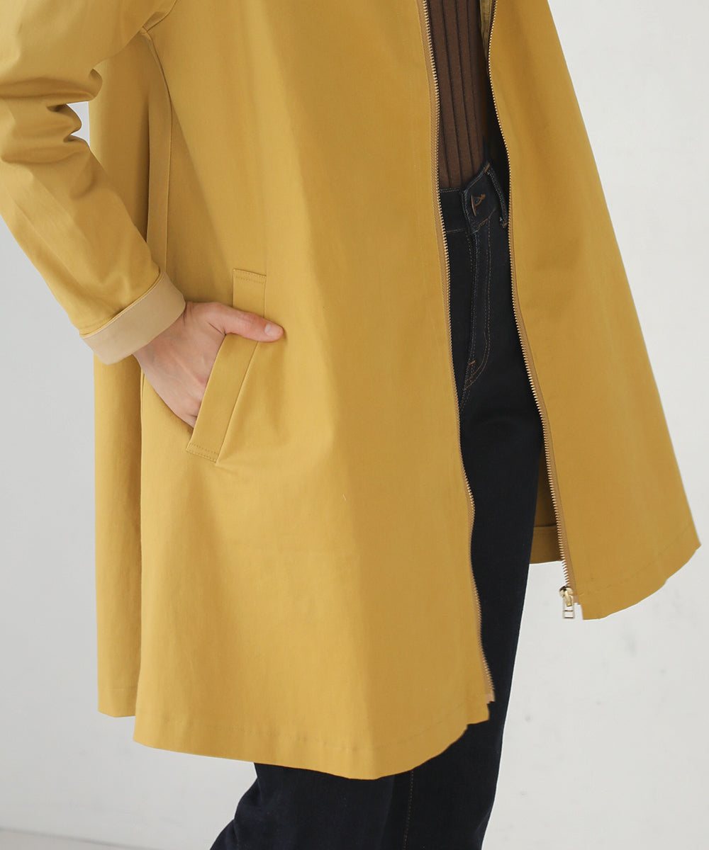 [WEB限定]2way衿ストレッチコート