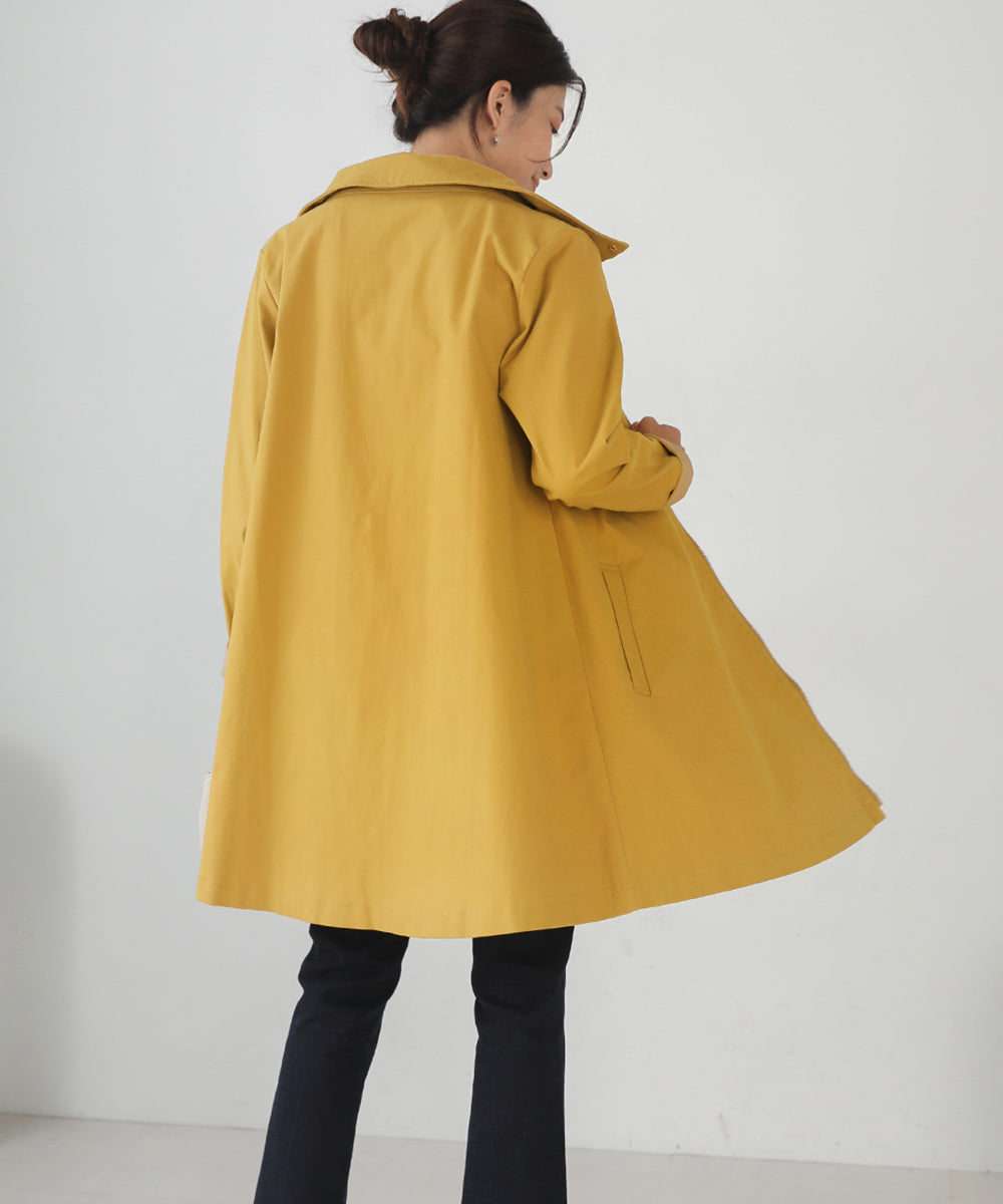 [WEB限定]2way衿ストレッチコート