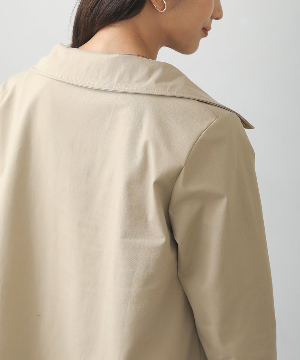 [WEB限定]2way衿ストレッチコート