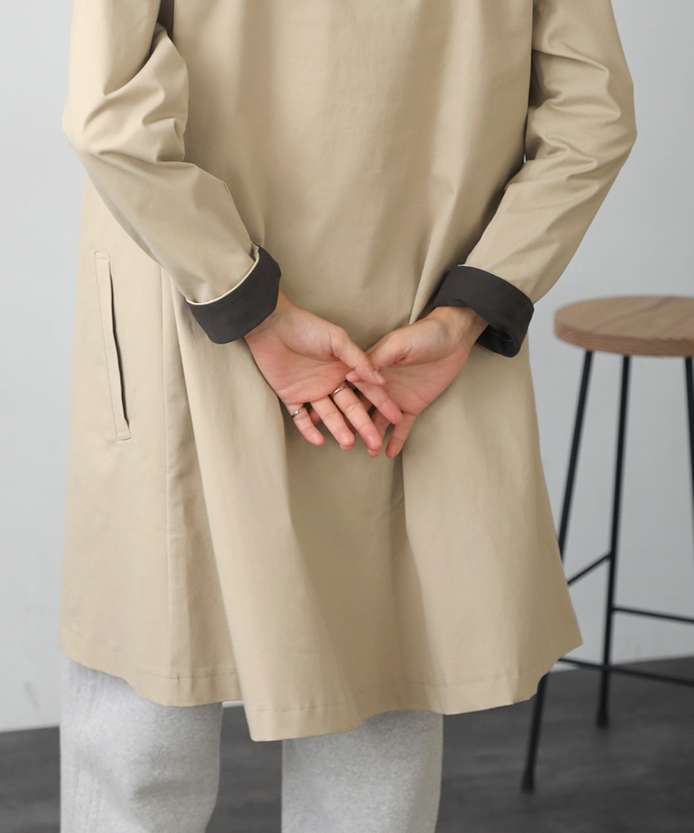 [WEB限定]2way衿ストレッチコート