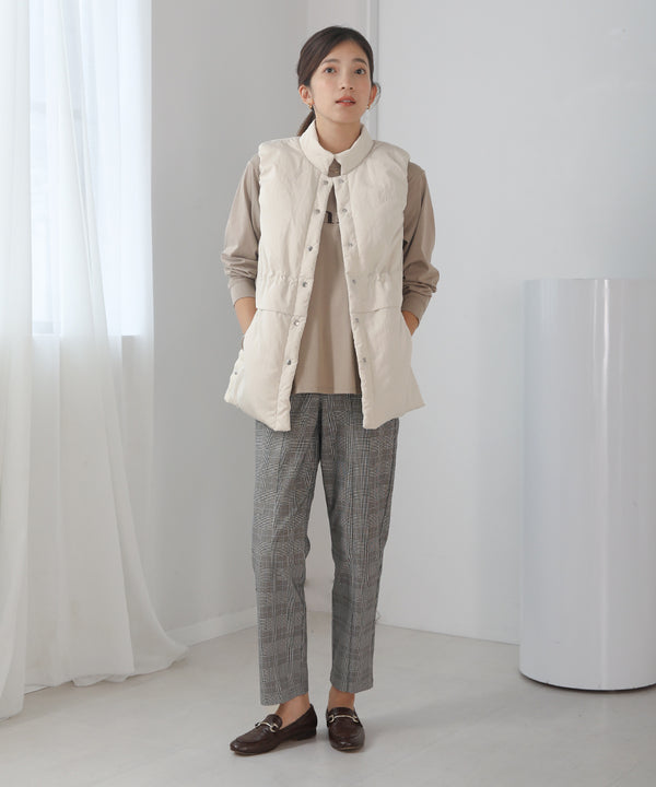 ウエストドロス中綿ベスト