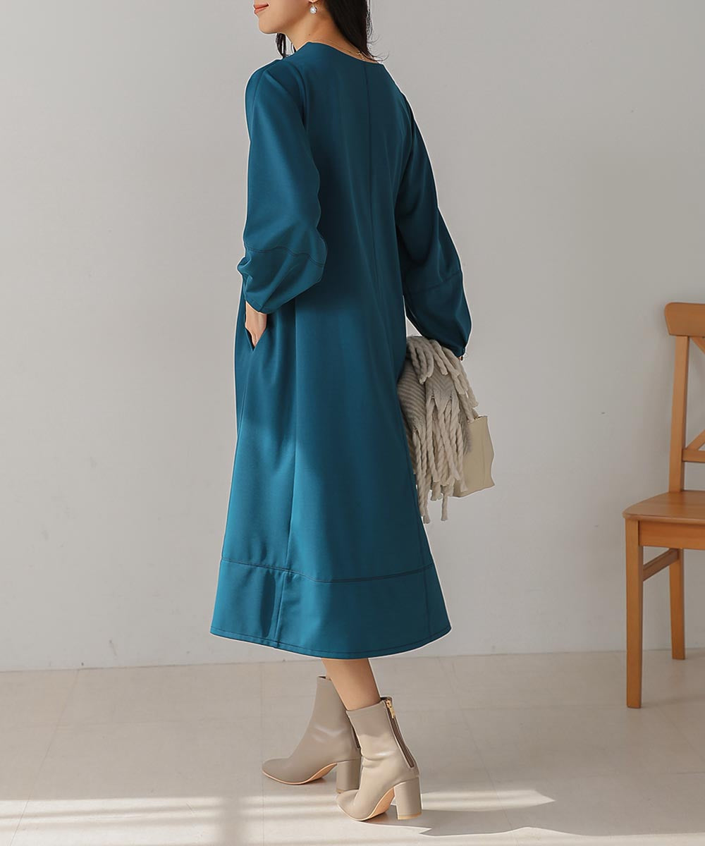 ステッチ切替ワンピース