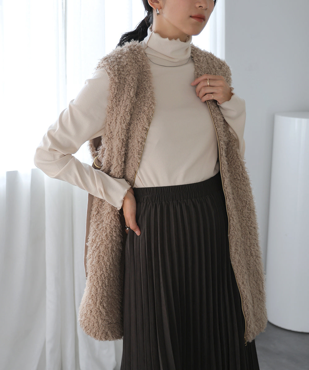[LOOK掲載]発熱素材タートルインナー