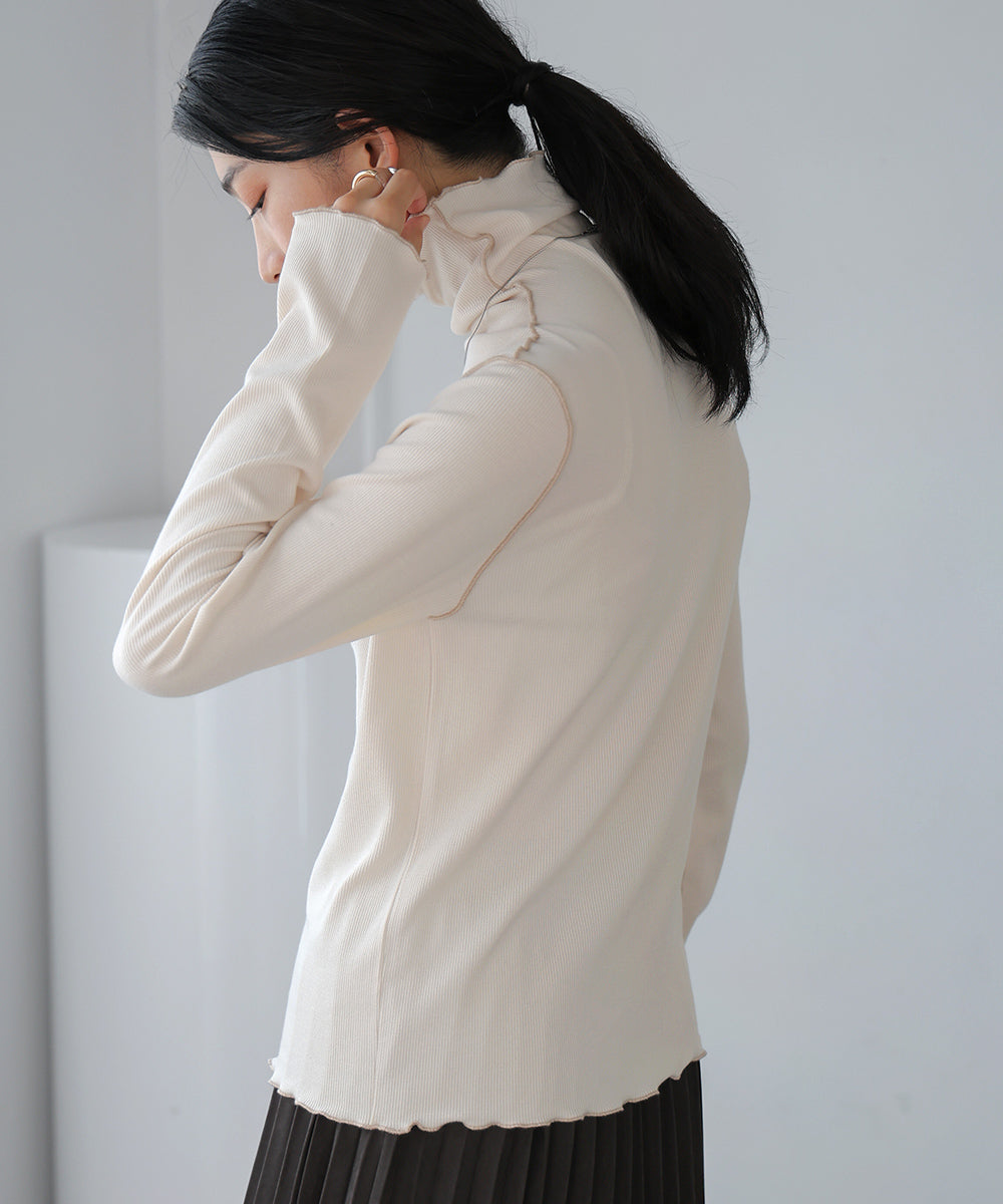 [LOOK掲載]発熱素材タートルインナー