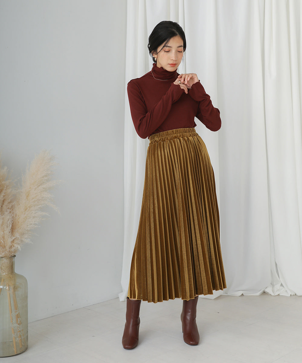 [LOOK掲載]発熱素材タートルインナー