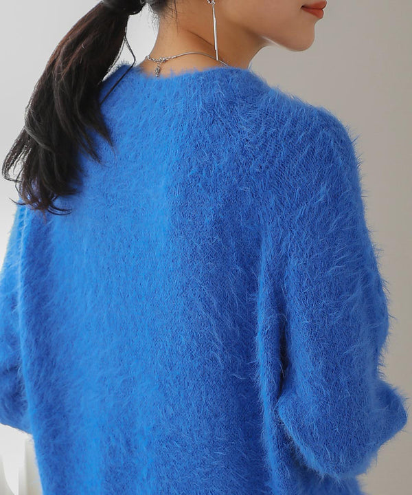 [LOOK掲載]裾カーブシャギーニットチュニック