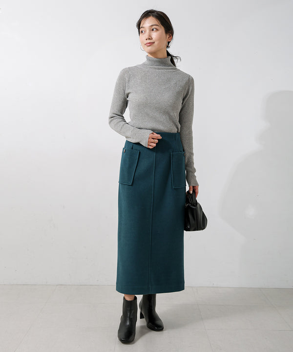 [LOOK掲載]毛混ラメタートルネックプルオーバー