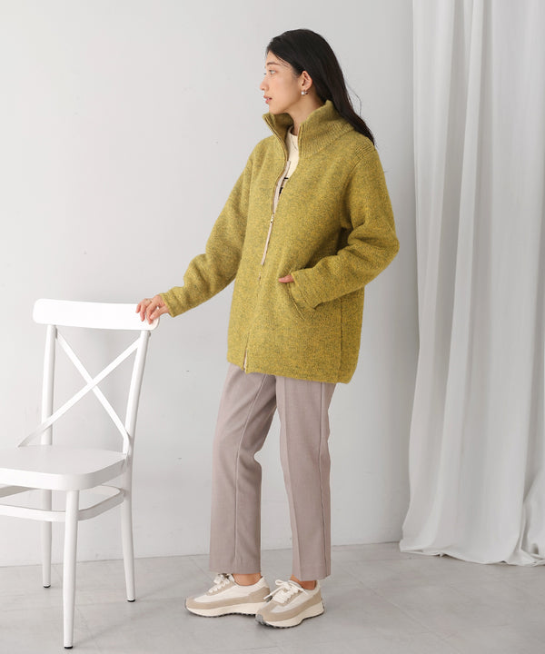 シャギーニットコクーンコート